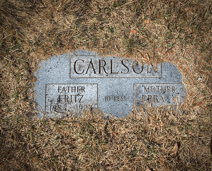 Fritz Carlson's Gravestone